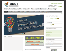 Tablet Screenshot of ijirst.org